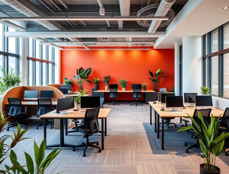 Espacio de trabajo colaborativo moderno en Santiago Centro